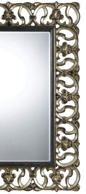 Cal® Lighting & Accessories Ormond Goldish Silver Beveled Mirror-1