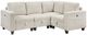 Homelegance® Walterboro 4-Piece Beige Modular Sectional-0