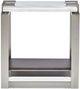 Magnussen Home® Paradox Pearl White Rectangular Accent Table with Platinum Frame -1
