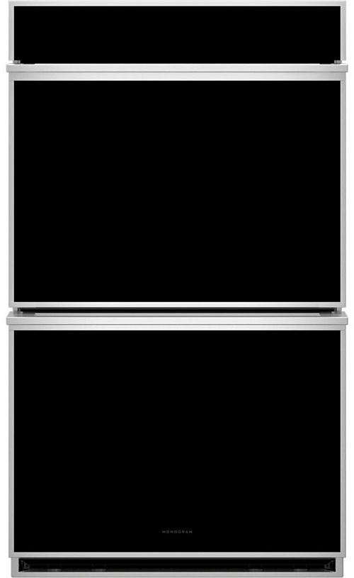 Monogram® Minimalist 30" Stainless Steel Double Electric Wall Oven-0