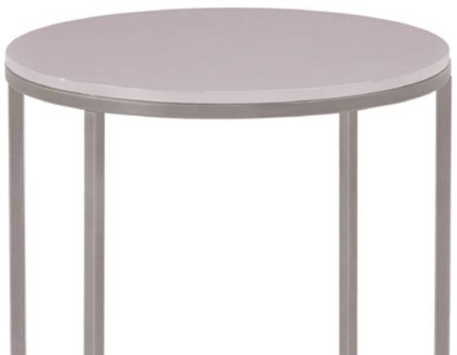 Natuzzi Editions Cabaret Gray Round Accent Table-1