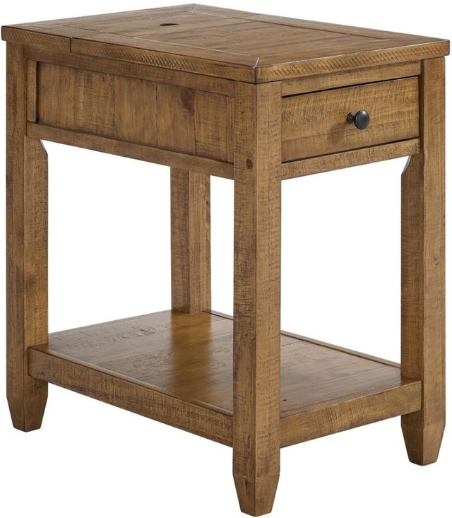 Martin Svensson Napa Brown Chairside Table with Power-0