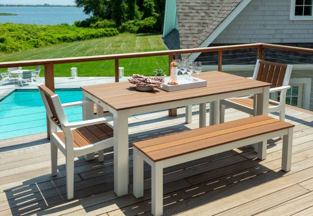 Seaside Casual Greenwich Dining Arm Chair Slatted Back Style-2