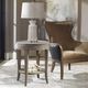 Uttermost® Deka Gray Side Table with Natural Brown Base-1