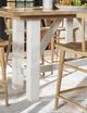 Legacy Classic XXX's and OOO's Amber Counter Table with Cotton Base-4