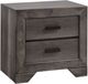 Elements International Nathan Gray Oak 4 Piece Full Bedroom Collection-1