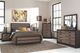 Signature Design by Ashley® Harlinton 4-Piece Charcoal/Warm Gray Queen Panel Bed Set-5