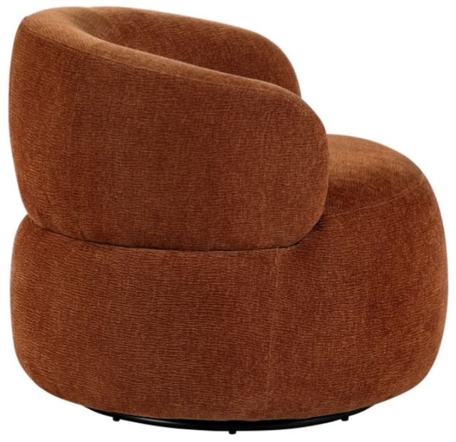 Homelegance® Ruvo Rusty Orange Swivel Chair-3