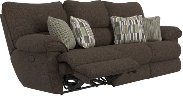 Catnapper® Lenny Chocolate Power Reclining Sofa-2