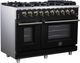 FORNO® Massimo Series Alta Qualita 48" Black Pro Style Gas Range-2