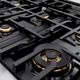 ZLINE Classic Series Autograph Edition 36" Stainless Steel Pro Style Gas Range with White Matte Door and Champagne Bronze Accents-4
