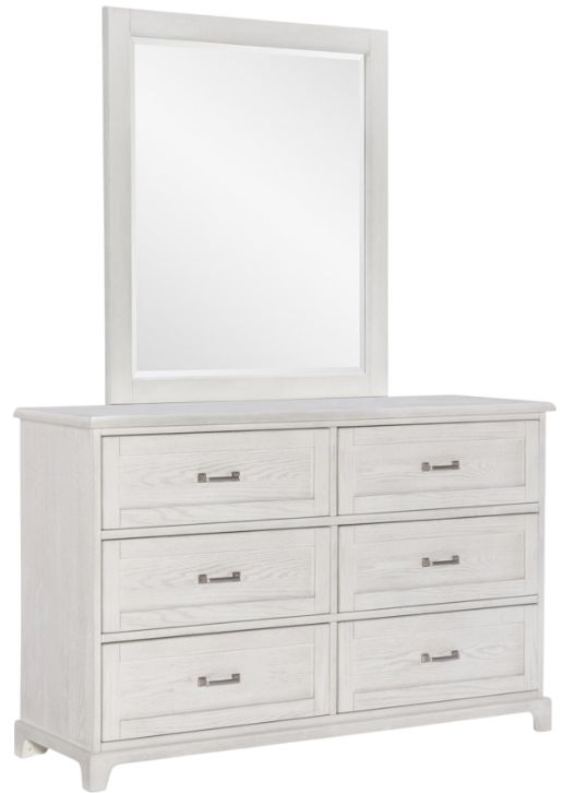 Legacy Kids Teen Ashton Bleached Linen 6-Drawer Youth Dresser-2