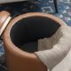 Linon Sunny Caramel Storage Ottoman-4