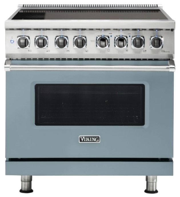 Viking® 5 Series 36'' November Sky Pro Style Induction Range-0
