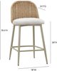 TOV Furniture Alexa Cream/Natural Linen/Wicker Outdoor Counter Stool-2