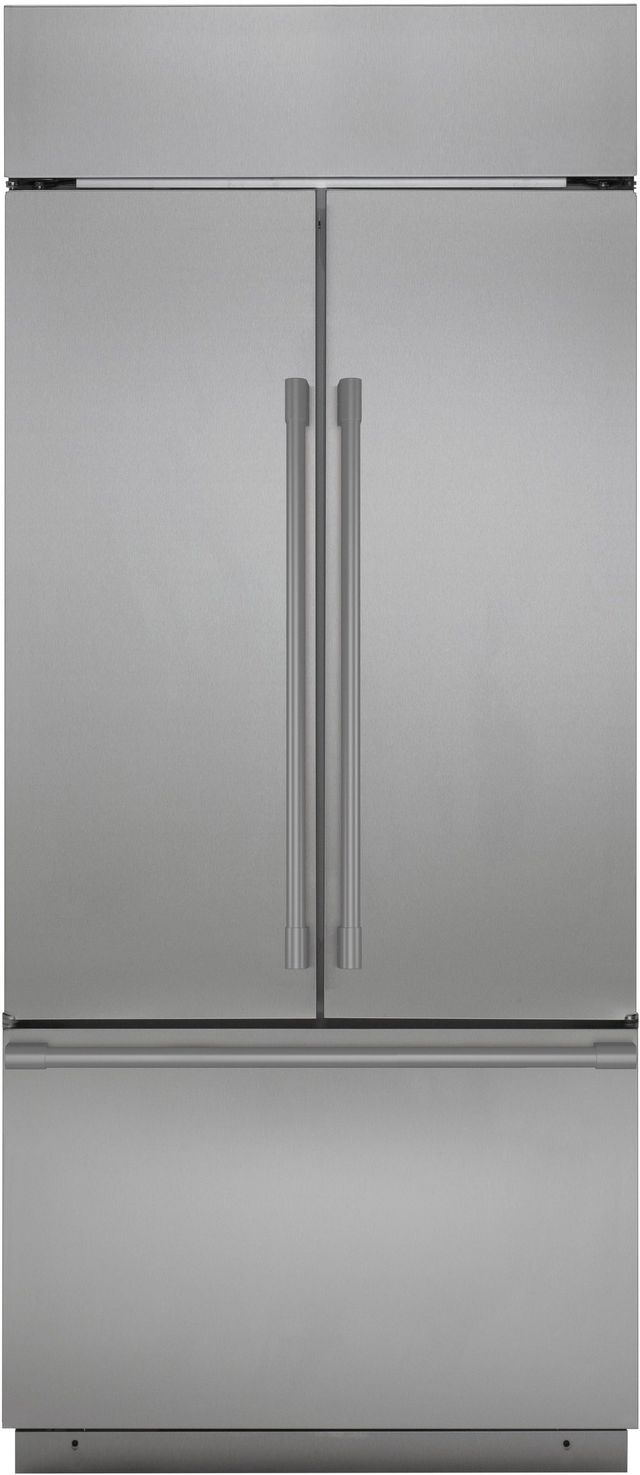 Monogram® 20.8 Cu. Ft. Stainless Steel Built In French Door Refrigerator-0