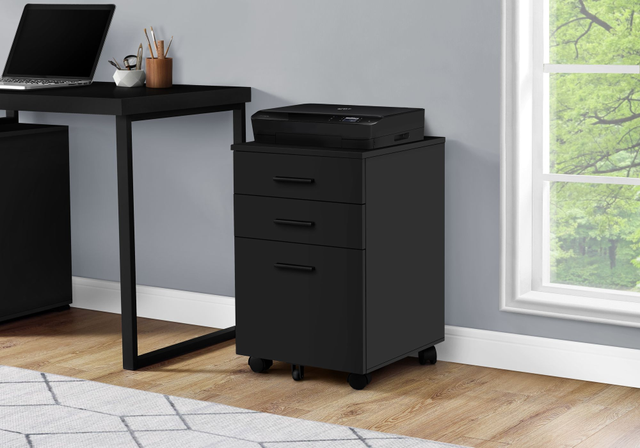Monarch Specialties Inc. Black Filing Cabinet-2