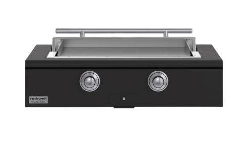 Caliber™ Rockwell Social 42" Ultra Matte Black Built-In Natural Gas Outdoor Griddle with Stainless Steel Hardware-0
