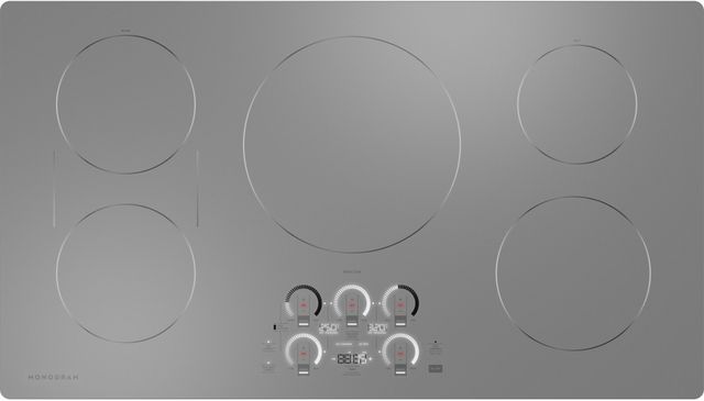 Monogram® 36" Silver Induction Cooktop-9