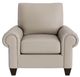 Bassett® Furniture Customizable Benchmade Premier Leather Large Panel Arm Accent Chair-1