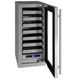 U-Line 15" 2.9 Cu. Ft. Stainless Steel Built-In or Freestanding Wine Captain Wine Cooler-1