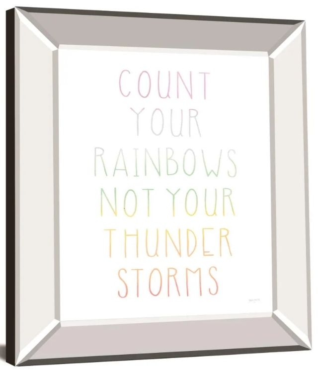 Classy Art Lets Chase Rainbows VII by Jenaya Jackson Mirror Framed Wall Art-1