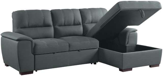 Homelegance® Andes 2-Piece Gray Sectional-3