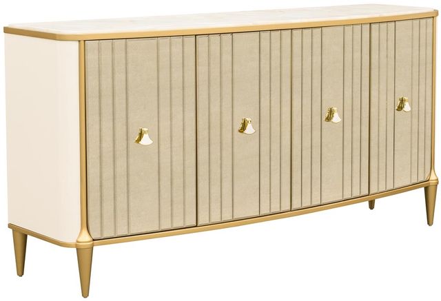 Michael Amini® Scotts Square Light Champagne Sideboard-0