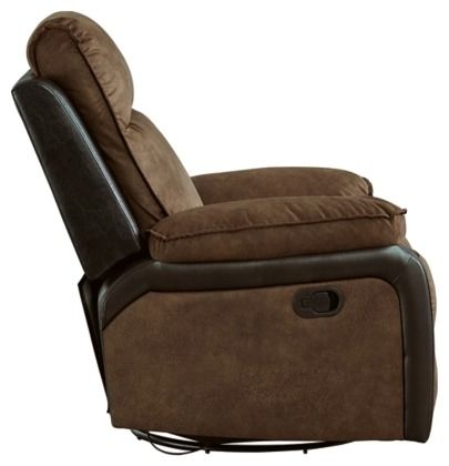 Signature Design by Ashley® Woodsway Brown Swivel Glider Recliner-2