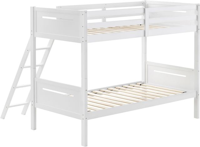 Coaster® Littleton White Twin/Twin Bunk Bed-1