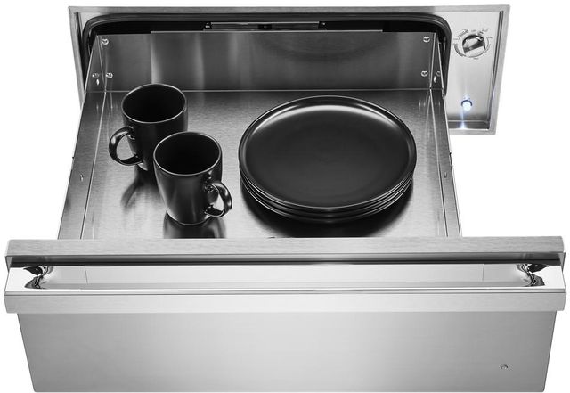 JennAir® NOIR™ 30" Stainless Steel Warming Drawer-2