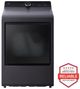 LG 7.3 Cu. Ft. Matte Black Gas Dryer with with LG EasyLoad™ Door, AI Sensing and TurboSteam™-1