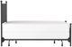 HH2 Home McArthur Gray/Matte Black Queen Canopy Bed without Frame-3