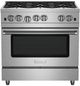 BlueStar® RCS Series 36" Stainless Steel Pro Style Natural Gas Range-0
