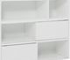 Powell® Waves White Bookcase-1