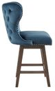 Olliix by Madison Park Hancock Dark Blue 27" Swivel Counter Stool-2