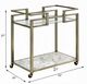 ACME Furniture Neilo Clear/Wire Brass Serving Cart-2