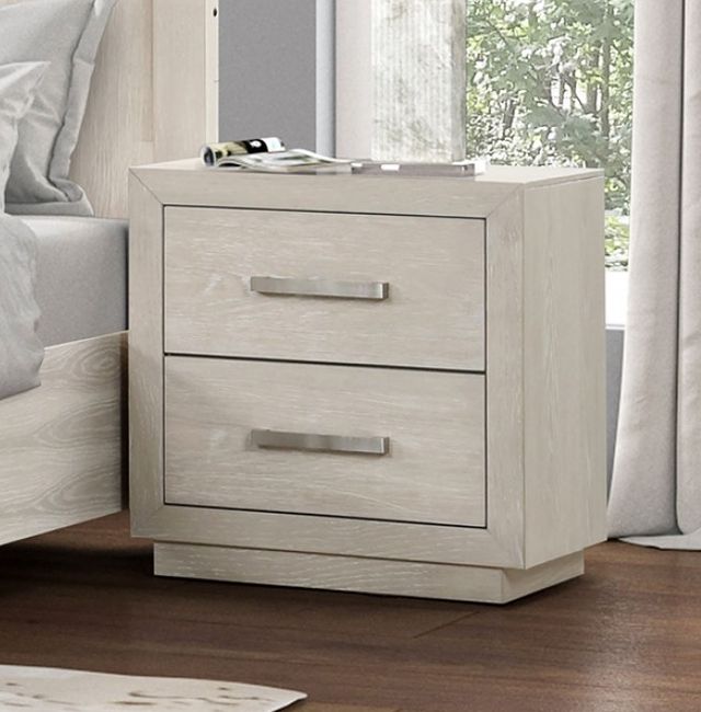 Furniture of America® Wellingborough 4-Piece Light Gray Queen Bedroom Set-1