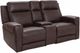 Cheers by Man Wah Cowboy Brown Power Reclining Loveseat-0