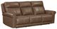 Flexsteel® Alexander Khaki Brown Power Reclining Sofa with Console, Power Headrest and Lumbar-0