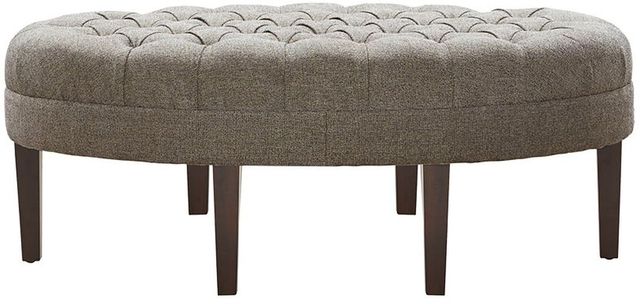 Olliix by Madison Park Brown Multi Martin Surfboard Tufted Ottoman-0