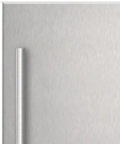 Sub-Zero® Designer Stainless Steel Right Hinge Outdoor Undercounter Refrigerator Door Panel Kit with Tubular Handle-1