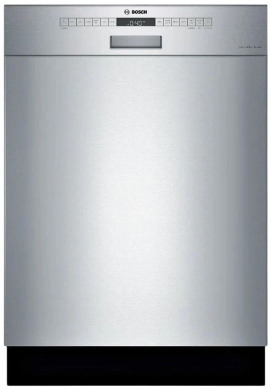 Bosch® 300 Series 24" Stainless Steel Front Control Built In Dishwasher-0