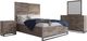 Jofran Inc. East Hampton 4-Piece Distressed Gray King Panel Storage Bedroom Set-0