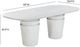 TOV Furniture Margot Light Gray Faux Plaster Indoor/Outdoor Oval Dining Table-2