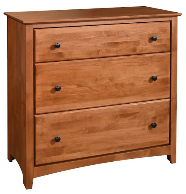Archbold Furniture Customizable Shaker 3-Drawer Chest-0