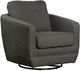 LH Home Feather Baltimo Matte Black/Smokey Sage Swivel Glider Chair-0