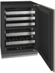 U-Line®  Home Collection 24" 4.9 Cu. Ft. Panel Ready Dual-Zone Wine Refrigerator with Solid Door-3