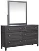 Magnussen Home® Merrifield - Black Raisin Black Dresser with Portrait Mirror-0