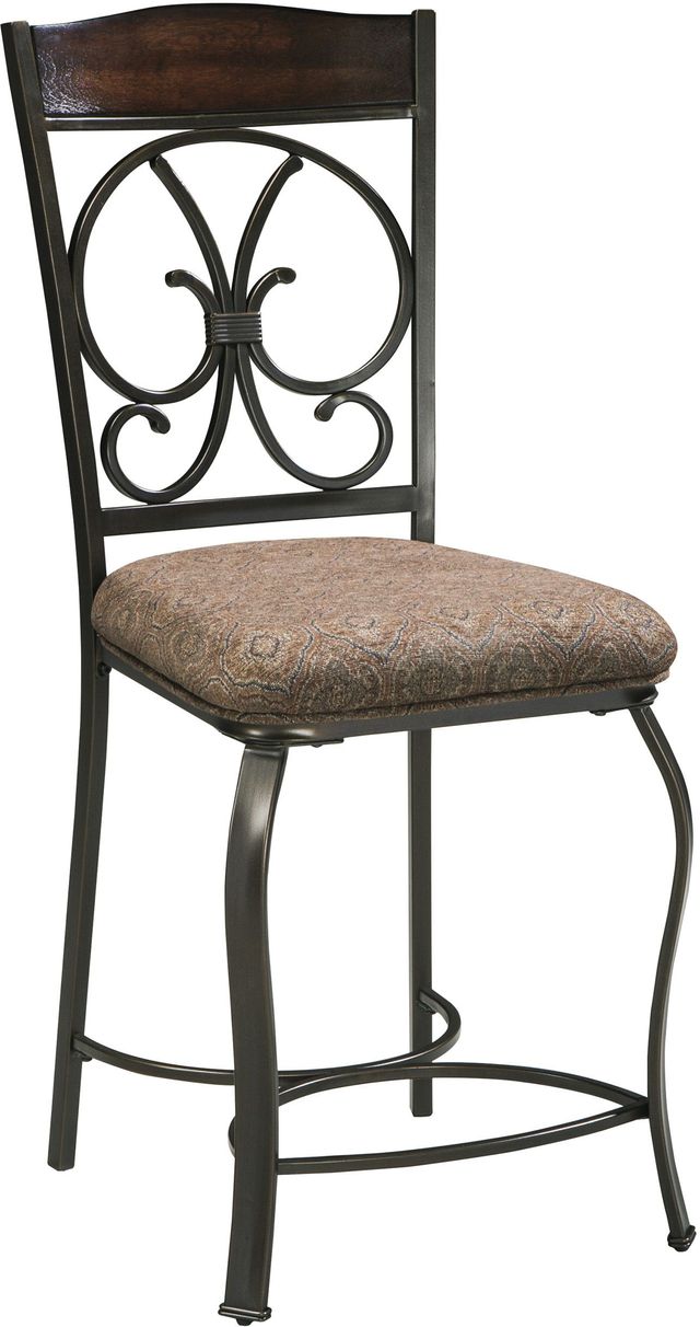 Signature Design by Ashley® Glambrey 5-Piece Dark Bronze/Dark Cherry Dining Table Set-2